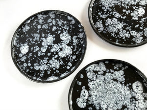Black and White Galaxy Flat Plate